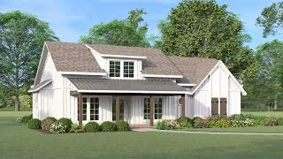 Dream Modern Farmhouse | Under 1,600 sq ft House Plan Tour [Plan 048-00302]