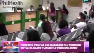 PhilHealth, ipinatigil ang pagbabayad sa 2 pribadong ospital na umano'y sangkot sa 'Pneumonia fraud'