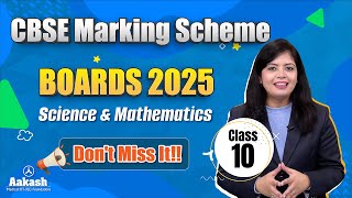 CBSE Class 10th Marking Scheme 2025 | Science \u0026 Mathematics | Score High Now !🎯