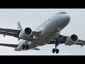 American Airlines A319-112 landing at McAllen Miller International