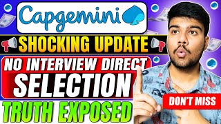 🚨Alert: Capgemini Sends Selection Mails Without Interviews! MUST WATCH😱