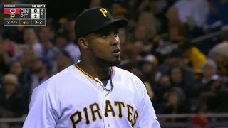 CIN@PIT: Nicasio pitches seven scoreless, fans eight