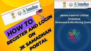 How Employee can Register and login on jk Samadhan portal