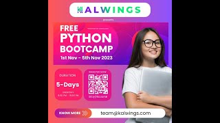 Free Python Bootcamp | Kalwings | November 1st to 5th