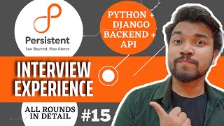 Persistent Systems Interview Experience | Python/Django Developer Interview Questions | Backend| SDE