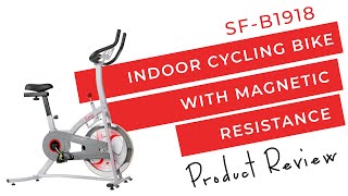Fitness Trainer Reviews Indoor Cycling Bike w/ Magnetic Resistance SF-B1918