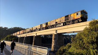 TasRail TR16 TR01 TR05 #36 train crossing the Don Bridge