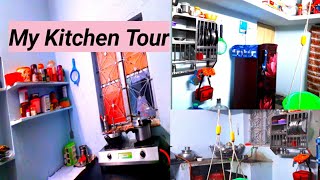 My Complete kitchen Tour/ అందరి Kitchens ల మా కిచెన్ సూపర్ డూపర్ గా ఉండదు. So మీకు నచ్చకపోవొచ్చు..😌