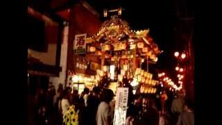 ２０１２年１０月７日　秩父祭笠鉾特別曳行　番場町屋台、飾り置き