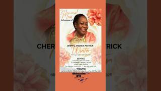 Cheryl Winter | Funeral Service Announcement #obituariesbvi