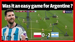 Argentina played an easy game | When does Messi shine ? Tactical Analysis Argentina 2-0 Poland