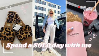 SPEND A SOLO DAY WITH ME | makeup routine + Brighton shopping + evening skincare + Zara, Pull & Bear