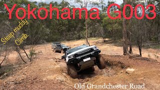 Yokohama G003 sloppy hill climb! Old Grandchester Road. No lift 2021 Ford Ranger.