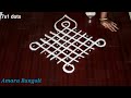 easy melika muggulu with 7x1 dots kambi kolam latest rangoli chukkala muggulu simple rangoli