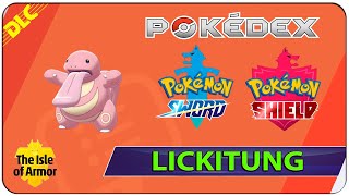 How to Get Lickitung - 054 The Isle of Armor Pokedex - Pokemon Sword \u0026 Shield