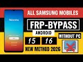 🚀 All Samsung FRP Bypass 2026 | Android 15/16 | No Tool No PC | 100% Success
