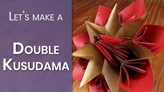 How to make a Double Kusudama flower, Origami project