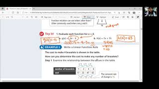 EnVision Algebra 1 Lesson 3-2: Linear Functions
