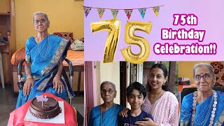 75th Birthday Celebration ❤️🌷माझ्या आजीची पंचाहत्तरी #Grandma's75thBirthday #shorts