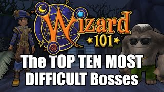 Top 10 Most DIFFICULT Bosses in Wizard101