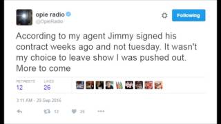 JIMMY RESPONDS TO OPIE 9/29/16 (Featuring Opie's PA tweets)