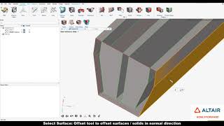 Learn HyperWorks Interface - Surface Offset