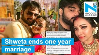 Shweta Basu Prasad ends marriage with Rohit Mittal after one year