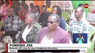 Manyatta MP calls for more budgetary allocation on JSS program