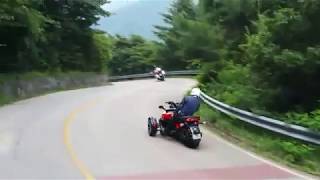 can am spyder drift 캔암 스파이더 투어중