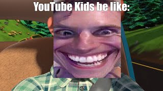 youtube kids be like (itsfunneh meme) (are we there yet meme) (roblox mimic)