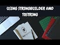 Using StringBuilder and ToString