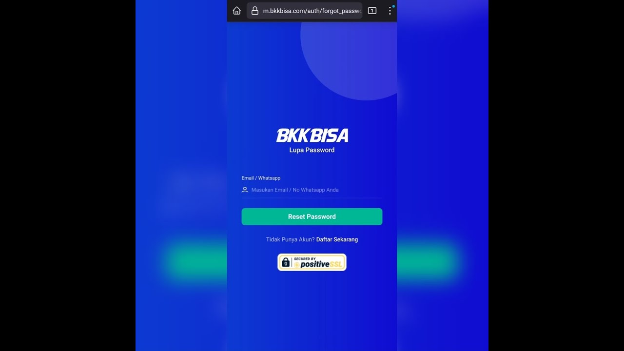 Cara Reset Password Akun BKKBISA - YouTube