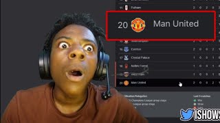 IShowSpeed Reacts to MAN UNITED LAST in the Premier League💀