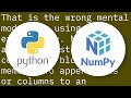How do I create an empty array and then append to it in NumPy?