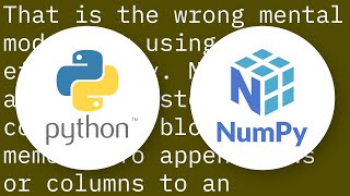 How do I create an empty array and then append to it in NumPy?