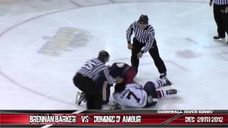 Brennan Barker Vs Dominic D'amour December 29th 2012