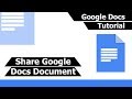 How to Share Google Docs Document with Non-Google Users