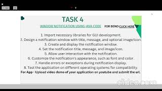 Task 4 (Window Notification Using Java Code)