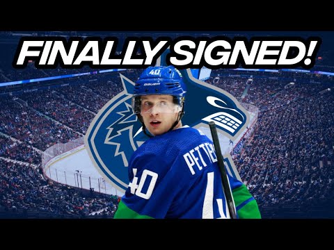 Elias Pettersson Signs 8 Year Extension With Canucks - YouTube