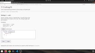 String 1 left2 Javascript solution
