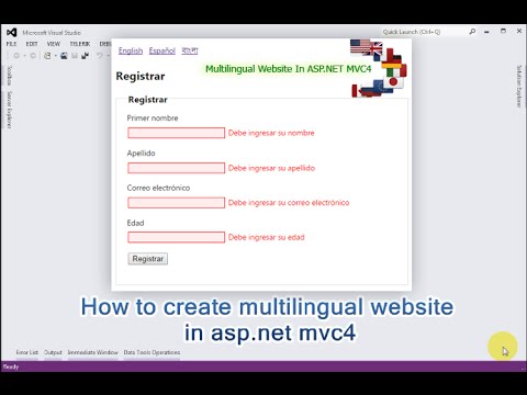 How to create multilingual website in asp.net mvc4 How to create multilingual website in asp.net mvc4