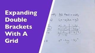Double Bracket Grid Method. What Is The Easiest Way To Expand And Simplify A Double Bracket