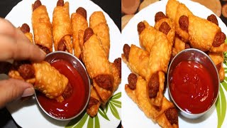 ಹೊಸ ತರ ಸ್ನ್ಯಾಕ್ಸ್ ಮಕ್ಕಳಿಗೆ ಫುಲ್ ಖುಷ್|new style snacks|roll mathri|aloo roll matri|crispy aloo snacks