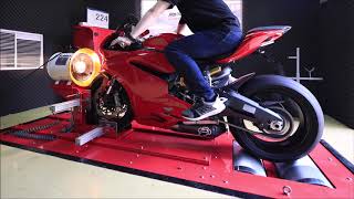 Ducati Panigale 959 Dyno Run Top Speed with Termignoni Evolution Full Titanium Exhaust D155COLLT