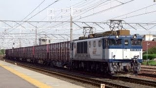 JR貨物 EF64-1021 貨物列車 (2075レ JR貨物更新色 大宮更新) 清洲駅 貨物線