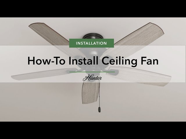 How To Install A Hunter Ceiling Fan Without Remote Infoupdate Org