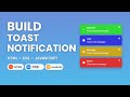 How to Build Toast Notifications Using HTML, CSS & JavaScript🚀👩‍💻🔔