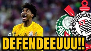 NOVAMENTE ELE! HUGO SOUZA DEFENDE PÊNALTI DE ESTEVÃO - PALMEIRAS 1X1 CORINTHIANS