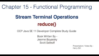 Functional Programming Part 10 - reduce () terminal operation - Java 11 Certification