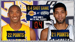 Derek Fisher's 0.4 MIRACLE - Kobe Bryant 22pts vs Tim Duncan 21pts - Lakers @ Spurs WCSF Game 5